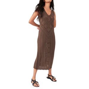 Free People Brown Midi Dress